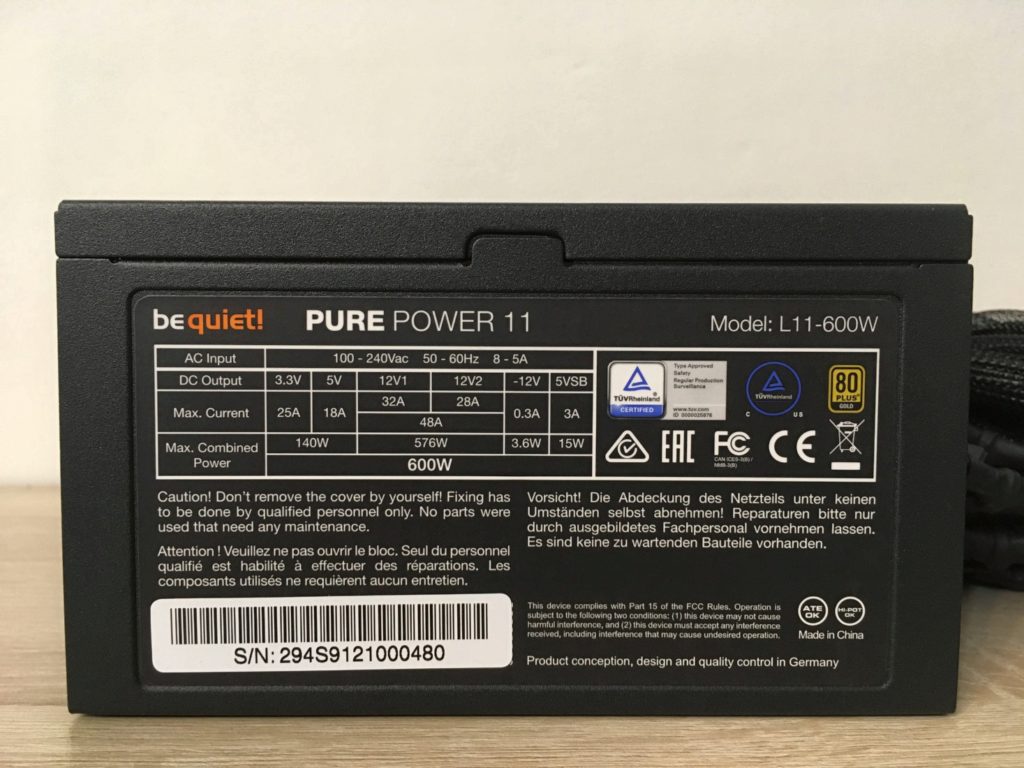 Review on BeQuiet PURE POWER 11 600W Gold BN294 Power Supply - Image 7