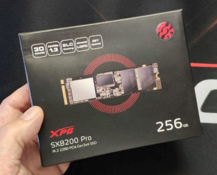 SSD ADATA M.2 XPG SX8200 Pro 256GB, image 3