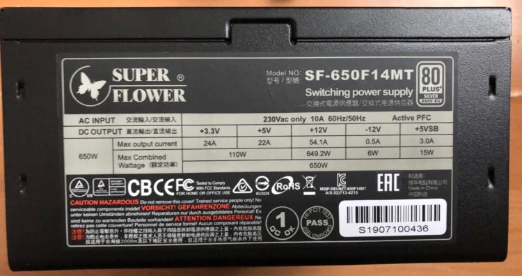 Super Flower Leadex Silver 650W ATX SF-650F14MT, image 8