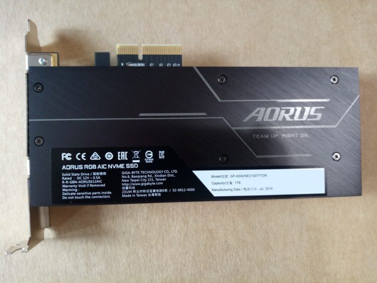 SSD Gigabyte PCI-E 3.0 x4 1000GB NVMe 1.3 3D NAND TLC (GP-ASACNE2100TTTDR), photo 11