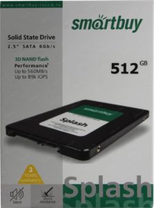 SSD Smartbuy 2.5" Splash 512GB SATA3 3D TLC NAND SBSSD-512GT-MX902-25S3