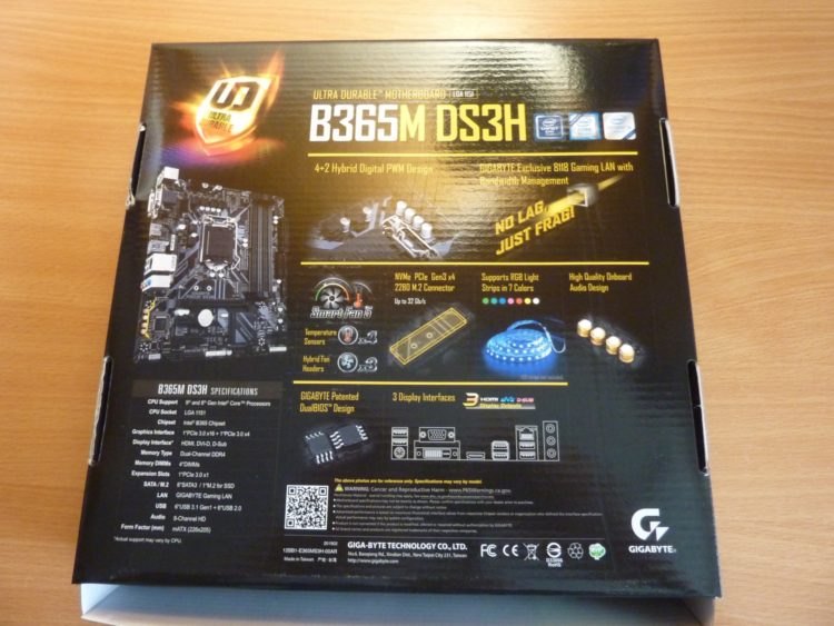 Gigabyte B365M-DS3H Box