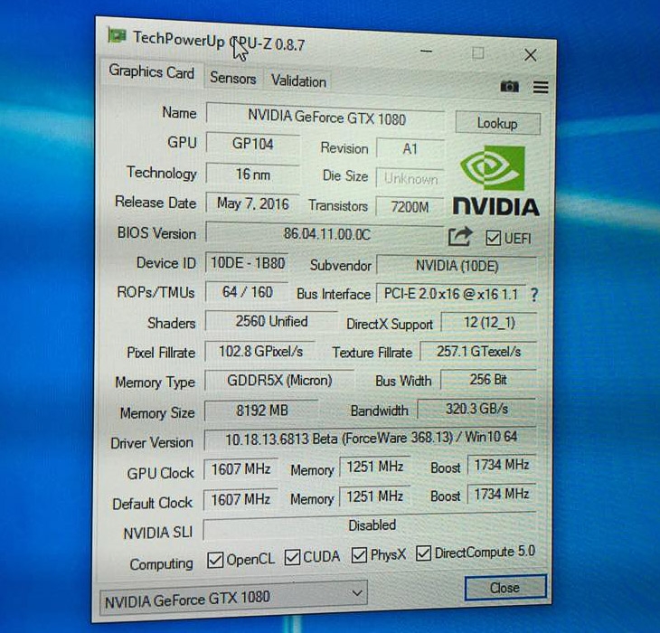 GIGABYTE GeForce GTX 1080 Mini ITX, image 6