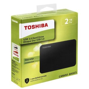 External HDD 2.5" 2TB USB 3.0 Toshiba Canvio Basics