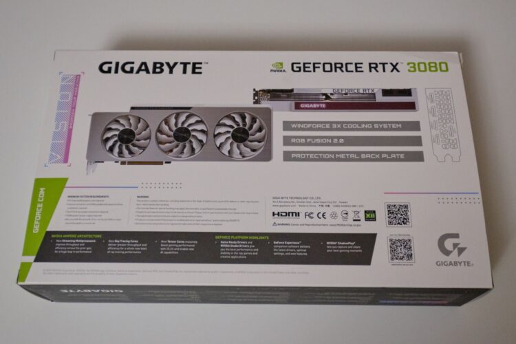 GIGABYTE GeForce RTX 3080 VISION OC 10GB image 4